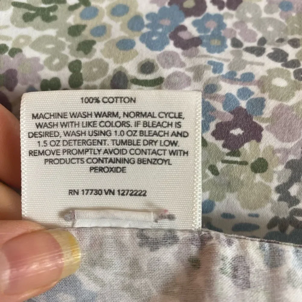 Threshold Flat Sheet w/ 2 pillowcases Queen floral